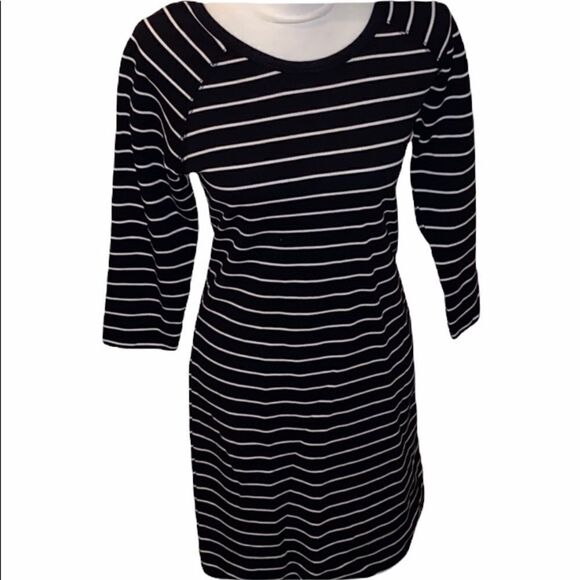 Merona Black/White Striped Dress! - Picture 1 of 7